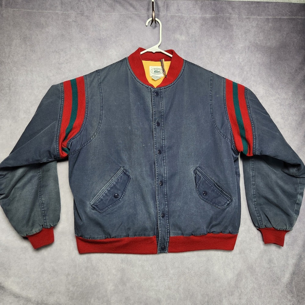 Men's Lacoste Blue & Red Bomber Jacket